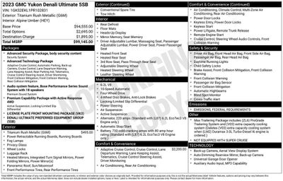 2023 GMC Yukon Denali Ultimate